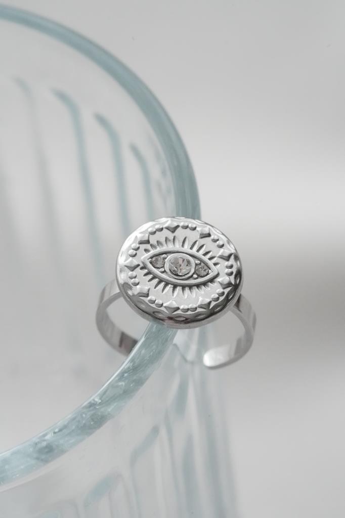 Çelik Ayarlanabilir Göz Plaka Yüzük