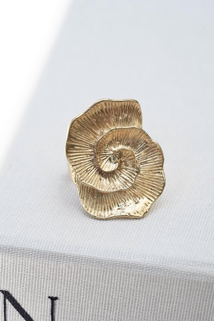 Ayarlanabilir Spiral Çiçek Yüzük