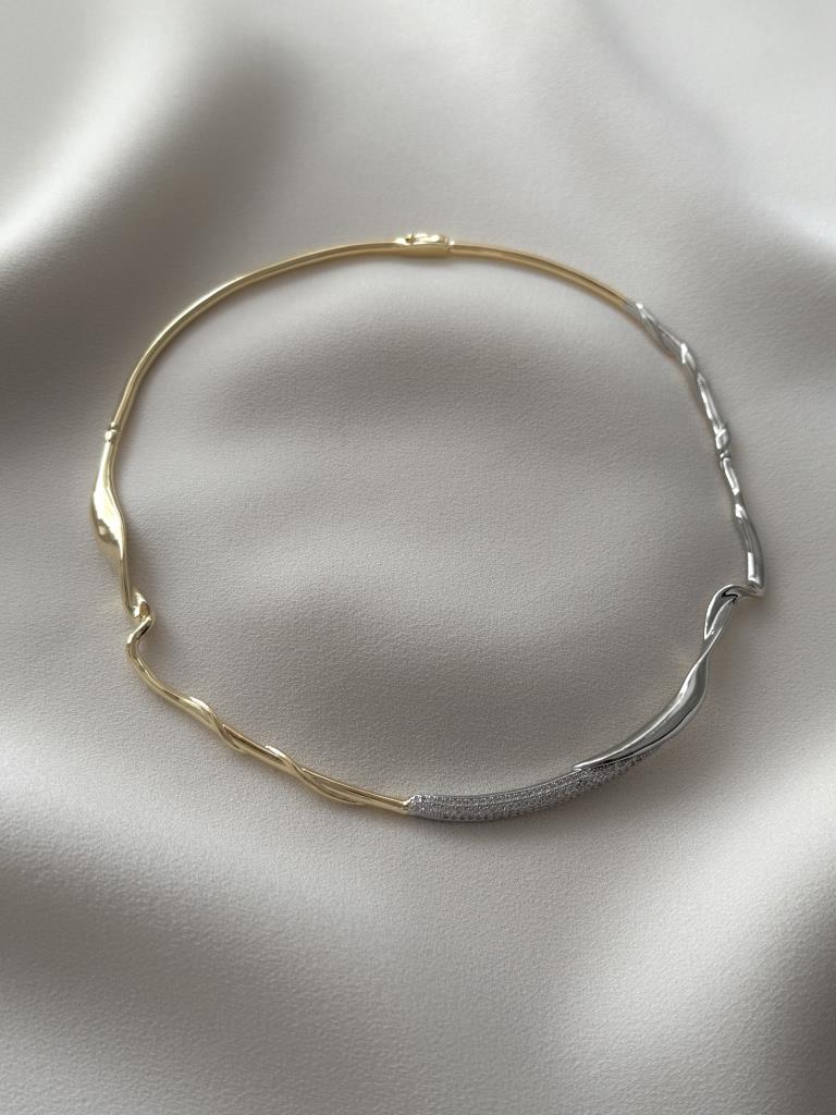 Dalgalı Modern Kolye-VIP