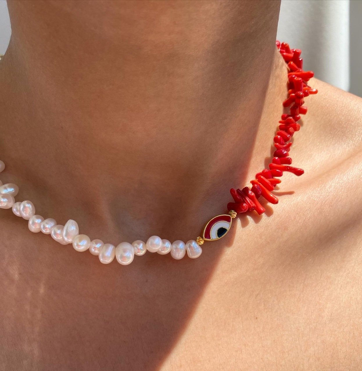 Merin İnci Choker Kolye