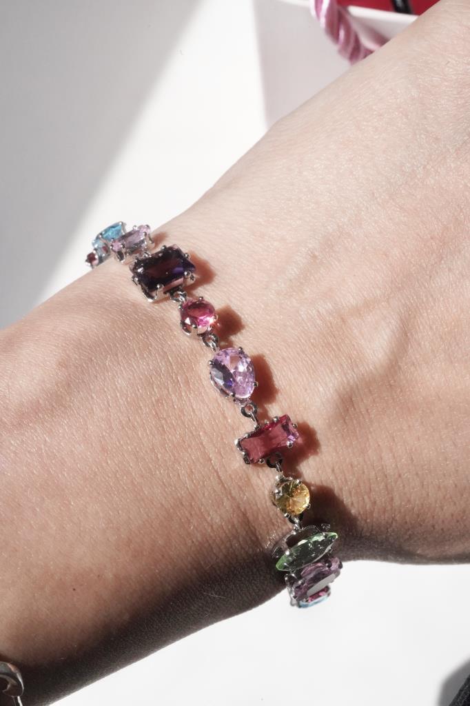 Mixed Gem Renkli Taşlı Bileklik