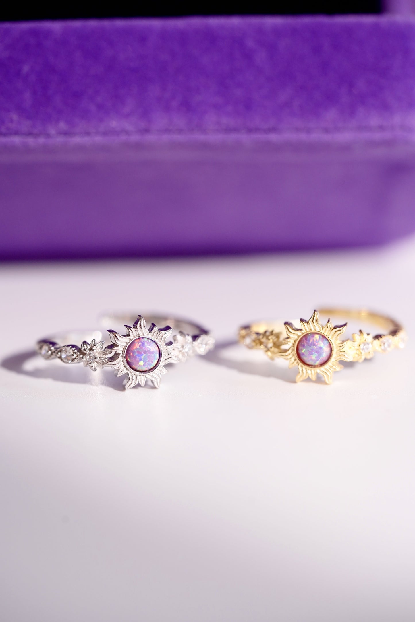 Rapunzel Sun Opal Yüzük - 925 Ayar Gümüş