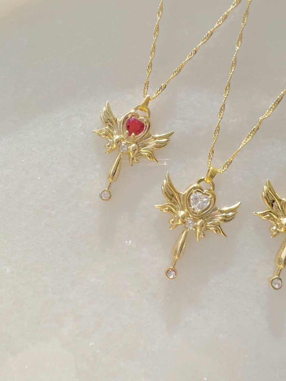 Sailor Moon Usagi Magic Heart Wand Necklace