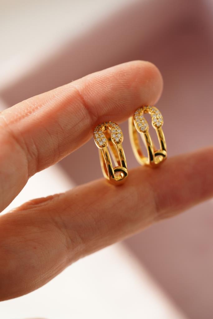 Taşlı İğne Küpe