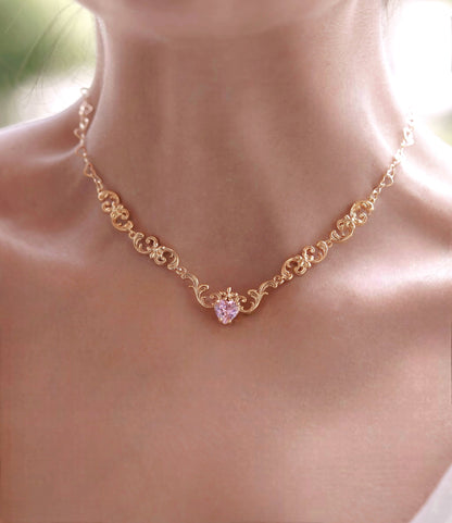 Diamond Castle Floral Choker Kolye