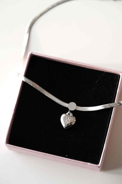 Kalpli Choker Kolye-Çelik