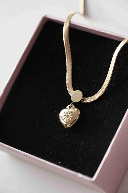 Kalpli Choker Kolye-Çelik