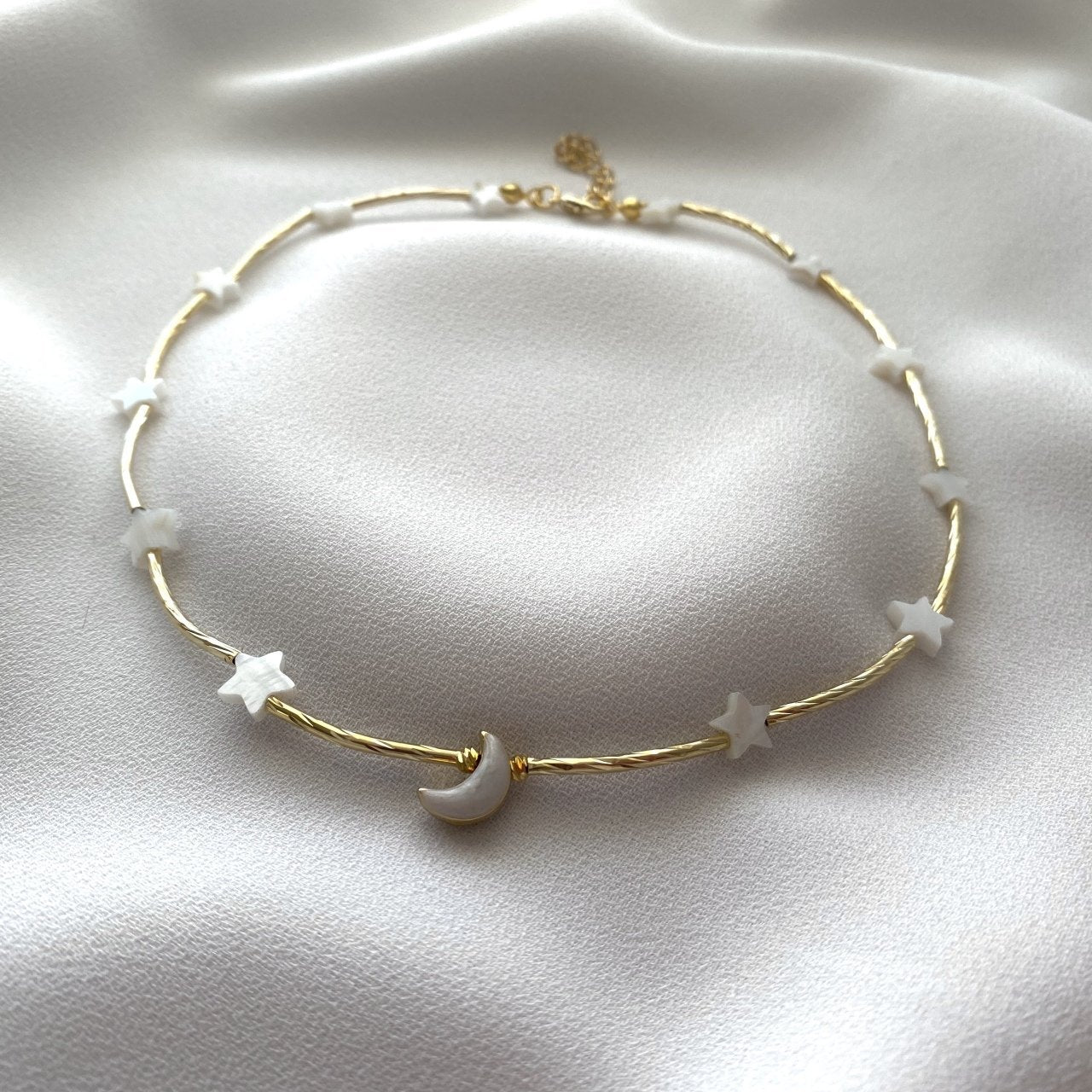 Moon Star Choker Kolye